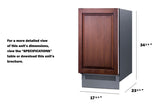 18" Wide Clear Icemaker (Panel Not Included) - (BIM182IFLHD)