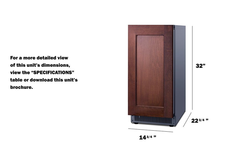 18" Built-In Ice Machine, ADA Compliant - (BIM62ADAPNR)