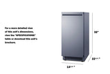 18" Built-In Ice Machine, ADA Compliant - (BIM62ADA)