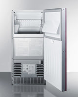 62 Lb. Clear Outdoor/indoor Icemaker (panel Not Included) - (BIM68OSPUMPIF)