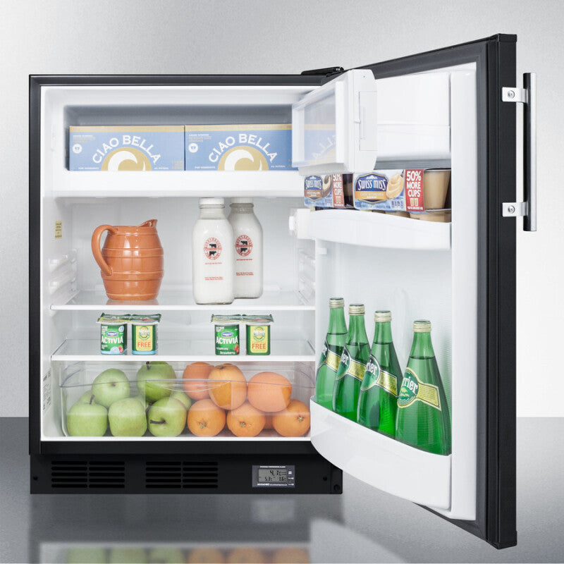 24" Wide Break Room Refrigerator-freezer - (BKRF663B)