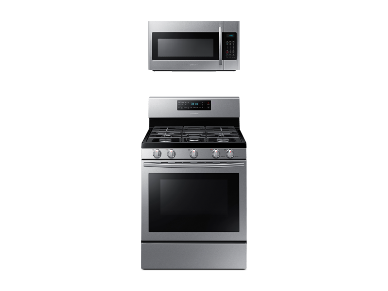 Freestanding Gas Range with Convection + Over-the-Range Microwave - (BNDL1580225821427)