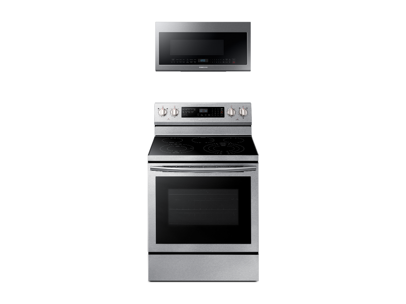 Freestanding Electric Range with True Convetion + Over-the-Range Microwave - (BNDL1580227688911)