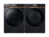 Extra Large Capacity Smart Front Load Washer and Electric Dryer Set with Super Speed Wash, Steam Sanitize+, and Sensor Dry in Brushed Black - (BNDL1668783396714)