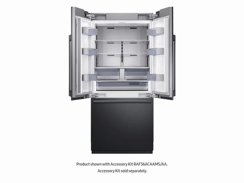 21 cu ft. Capacity 3-Door French Door Panel Ready 36" Built-In Chef Collection Refrigerator - (BRF365200AP) - SAMSUNG