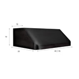 ZLINE 30 in. 600 CFM Ducted Under Cabinet Range Hood in Black Stainless Steel (BS623-30) - (BS62330) -