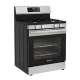 Bevoi BSPGG3003SS 30 inch Freestanding Rear Control OPP Gas Range in Stainless Steel