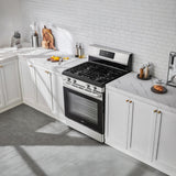 Bevoi BSPGG3003SS 30 inch Freestanding Rear Control OPP Gas Range in Stainless Steel