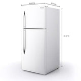BEVOI Bevoi 18 cu. ft. Top Freezer Refrigerator White - (BVIREF18W)