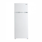 Bevoi BVIREF7W 7.3 cu. ft. stainless steel top freezer apartment refrigerator – front view