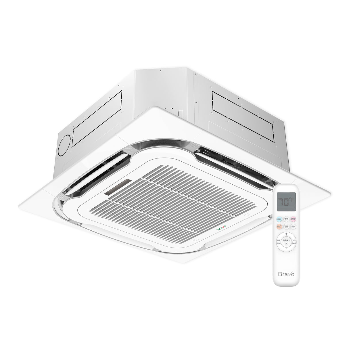 Bravo Milano 9000 BTU Four-Way Ceiling Cassette - R32 (for Multi-zone)