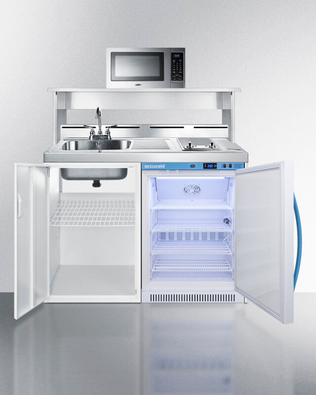 48" Wide All-in-one Wellness Room Kitchenette With Microwave - (C48ELMCMW)