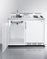 48" Wide Mobile All-in-one Kitchenette, No Plumbing Needed - (C48ELPUMPMB)