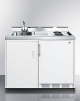 48" Wide Mobile All-in-one Kitchenette, No Plumbing Needed - (C48ELPUMPMB)