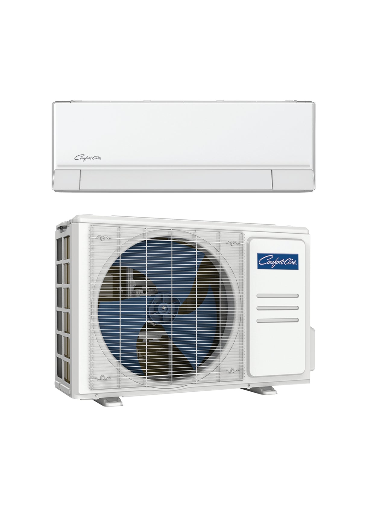 Comfort-Aire VHP HyperHeat ductless mini-split system, indoor head and outdoor unit