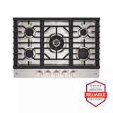 LG STUDIO CBGS3028N 30 inch gas cooktop top view