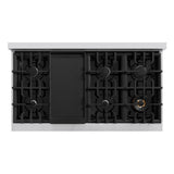 48 in. 6.7 cu. ft. Classic Double Oven Dual Fuel Range with 8 Burner Gas Cooktop - (CDRBLM48) -