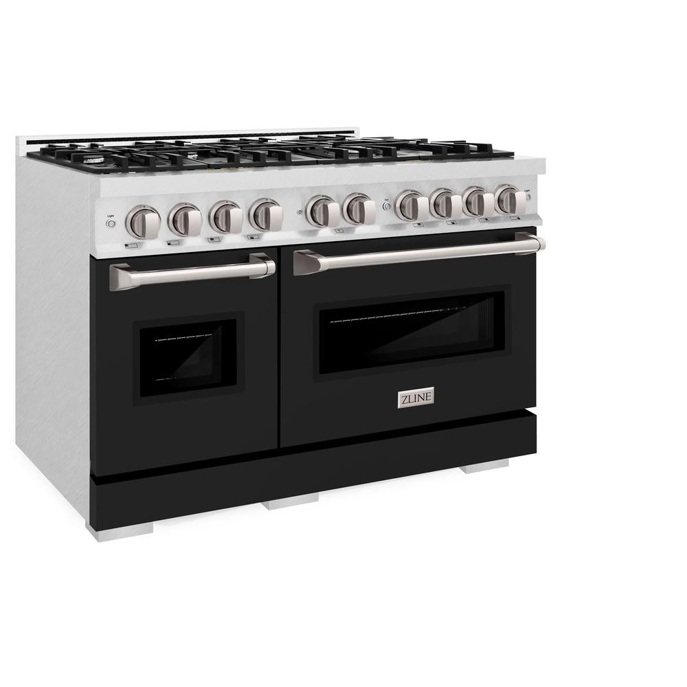 48 in. 6.7 cu. ft. Classic Double Oven Dual Fuel Range with 8 Burner Gas Cooktop - (CDRSBLM48) -