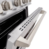ZLINE 30 in. 4.2 cu. ft. Classic Gas Range with 4 Burner Cooktop and Convection Gas Oven in Stainless Steel (CGR30) - (CGR30) -