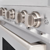 ZLINE 30 in. 4.2 cu. ft. Classic Gas Range with 4 Burner Cooktop and Convection Gas Oven in Stainless Steel (CGR30) - (CGR30) -