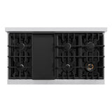 ZLINE 48 in. 6.7 cu. ft. Classic Double Oven Gas Range with 8 Burner Cooktop in Stainless Steel (CGR48) - (CGR48) -