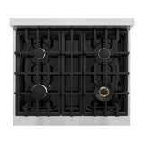 30 in. 4.2 cu. ft. Classic Gas Range with 4 Burner Cooktop and Convection Gas Oven - (CGRBLM30) -