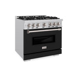 36 in. 5.2 cu. ft. Classic Gas Range with 6 Burner Cooktop and Convection Gas Oven - (CGRBLM36) -