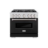 36 in. 5.2 cu. ft. Classic Gas Range with 6 Burner Cooktop and Convection Gas Oven - (CGRBLM36) -