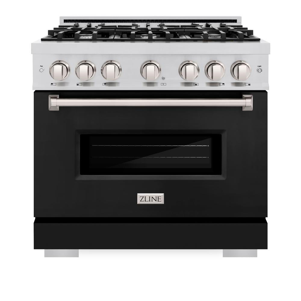 36 in. 5.2 cu. ft. Classic Gas Range with 6 Burner Cooktop and Convection Gas Oven - (CGRBLM36) -