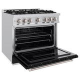 36 in. 5.2 cu. ft. Classic Gas Range with 6 Burner Cooktop and Convection Gas Oven - (CGRBLM36) -