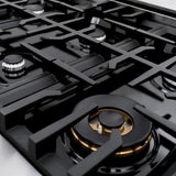 36 in. 5.2 cu. ft. Classic Gas Range with 6 Burner Cooktop and Convection Gas Oven - (CGRBLM36) -