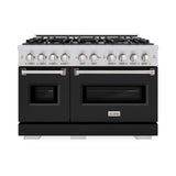 48 in. 6.7 cu. ft. Classic Double Oven Gas Range with 8 Burner Cooktop - (CGRBLM48) -