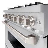 ZLINE 36 in. 5.2 cu. ft. Classic Gas Range with Convection Gas Oven in Stainless Steel with 6 Brass Burners (CGR-BR-36) - (CGRBR36) -