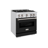 30 in. 4.2 cu. ft. Classic Gas Range with 4 Burner Cooktop and Convection Gas Oven - (CGRSBLM30) -