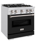 30 in. 4.2 cu. ft. Classic Gas Range with 4 Burner Cooktop and Convection Gas Oven - (CGRSBLM30) -
