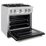 30 in. 4.2 cu. ft. Classic Gas Range with 4 Burner Cooktop and Convection Gas Oven - (CGRSBLM30) -