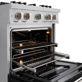 30 in. 4.2 cu. ft. Classic Gas Range with 4 Burner Cooktop and Convection Gas Oven - (CGRSBLM30) -