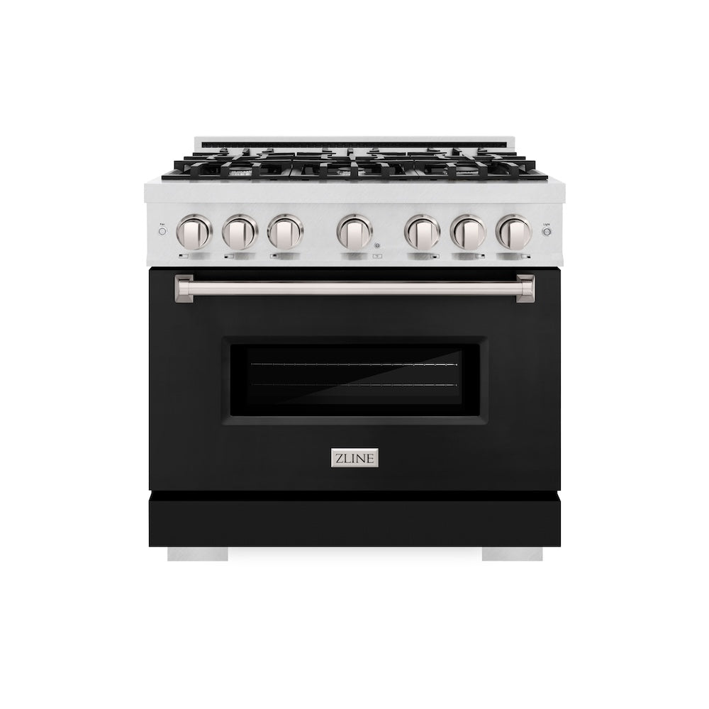 36 in. 5.2 cu. ft. Classic Gas Range with 6 Burner Cooktop and Convection Gas Oven - (CGRSBLM36) -
