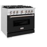 36 in. 5.2 cu. ft. Classic Gas Range with 6 Burner Cooktop and Convection Gas Oven - (CGRSBLM36) -