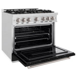36 in. 5.2 cu. ft. Classic Gas Range with 6 Burner Cooktop and Convection Gas Oven - (CGRSBLM36) -