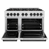 Autograph Edition 48 in. 6.7 cu. ft. Classic Double Oven Gas Range with 8 Burner Cooktop - (CGRSZ48MB) -