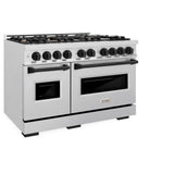 Autograph Edition 48 in. 6.7 cu. ft. Classic Double Oven Gas Range with 8 Burner Cooktop - (CGRSZ48MB) -