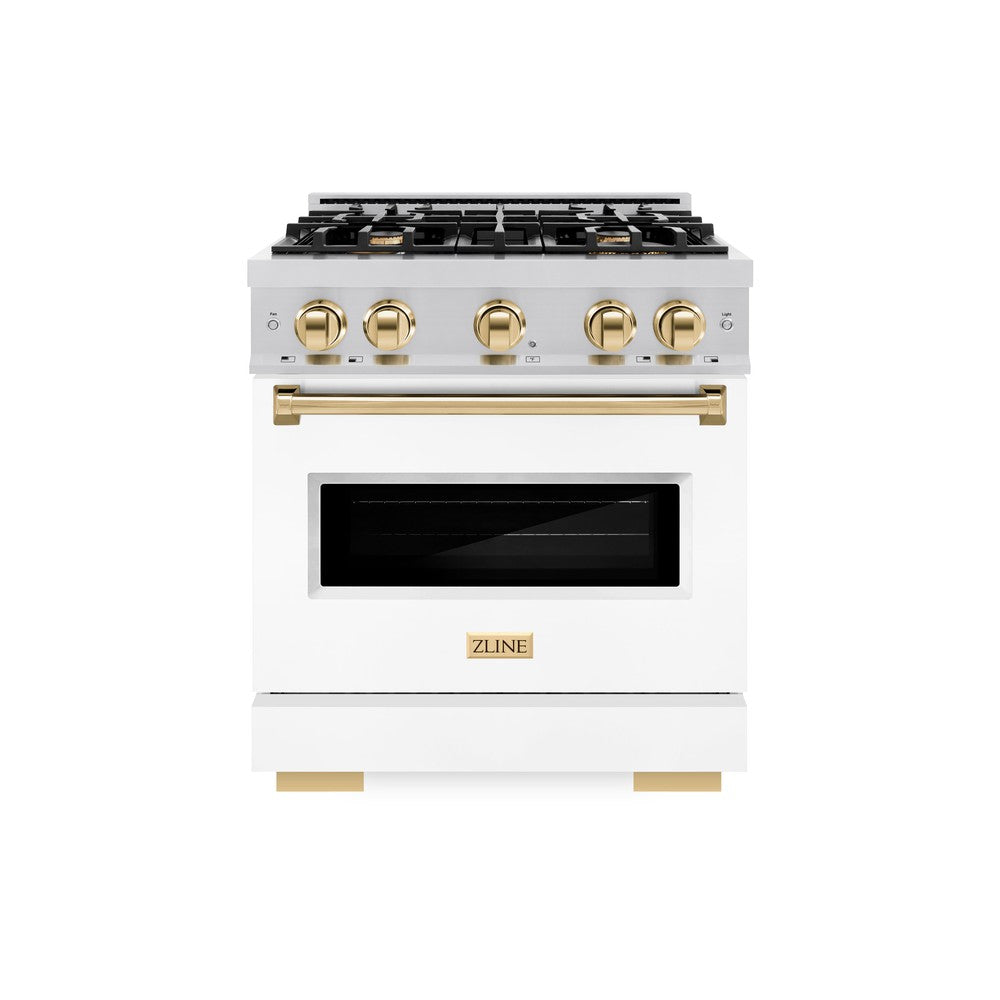 Autograph Edition 30 in. 4.2 cu. ft. Classic Gas Range with 4 Burner Cooktop and Convection Gas Oven - (CGRZWM30G) -