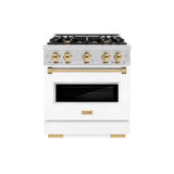 Autograph Edition 30 in. 4.2 cu. ft. Classic Gas Range with 4 Burner Cooktop and Convection Gas Oven - (CGRZWM30G) -