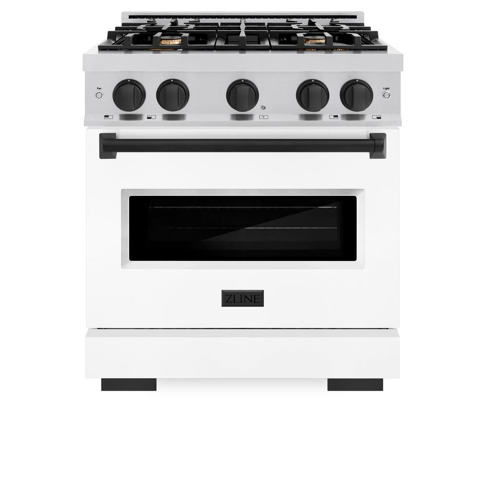 Autograph Edition 30 in. 4.2 cu. ft. Classic Gas Range with 4 Burner Cooktop and Convection Gas Oven - (CGRZWM30MB) -