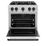 Autograph Edition 30 in. 4.2 cu. ft. Classic Gas Range with 4 Burner Cooktop and Convection Gas Oven - (CGRZWM30MB) -