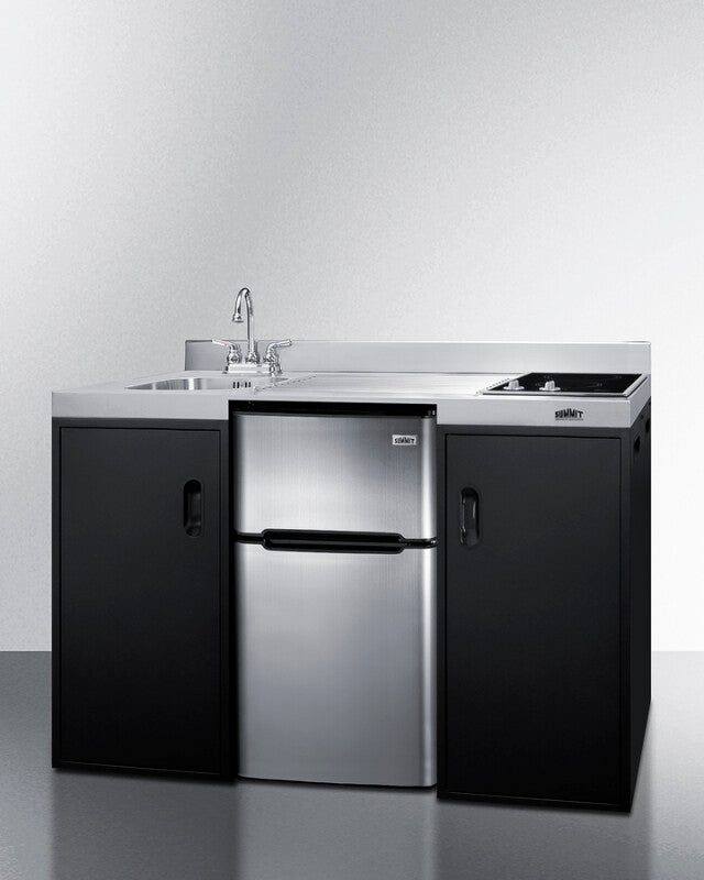 54" Wide All-in-one Kitchenette, ADA Counter Height - (CK55ADASINKL)
