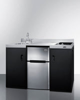 54" Wide All-in-one Kitchenette, ADA Counter Height - (CK55ADASINKL)