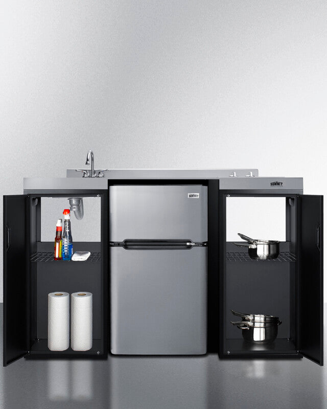 54" Wide All-in-one Kitchenette, ADA Counter Height - (CK55ADASINKL)