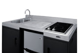 54" Wide All-in-one Kitchenette, ADA Counter Height - (CK55ADASINKL)